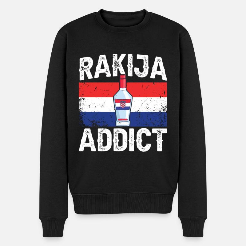 Rakija addict - Pull Premium bio Homme - noir