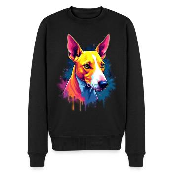 Bull Terrier Bullterrier Hund Hundeliebhaber - Männer Premium Bio Pullover - Schwarz - Vorne - Nico (187cm)