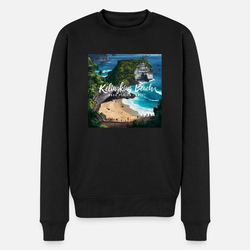 Plage de Kelingking - Pull Premium bio Homme - noir