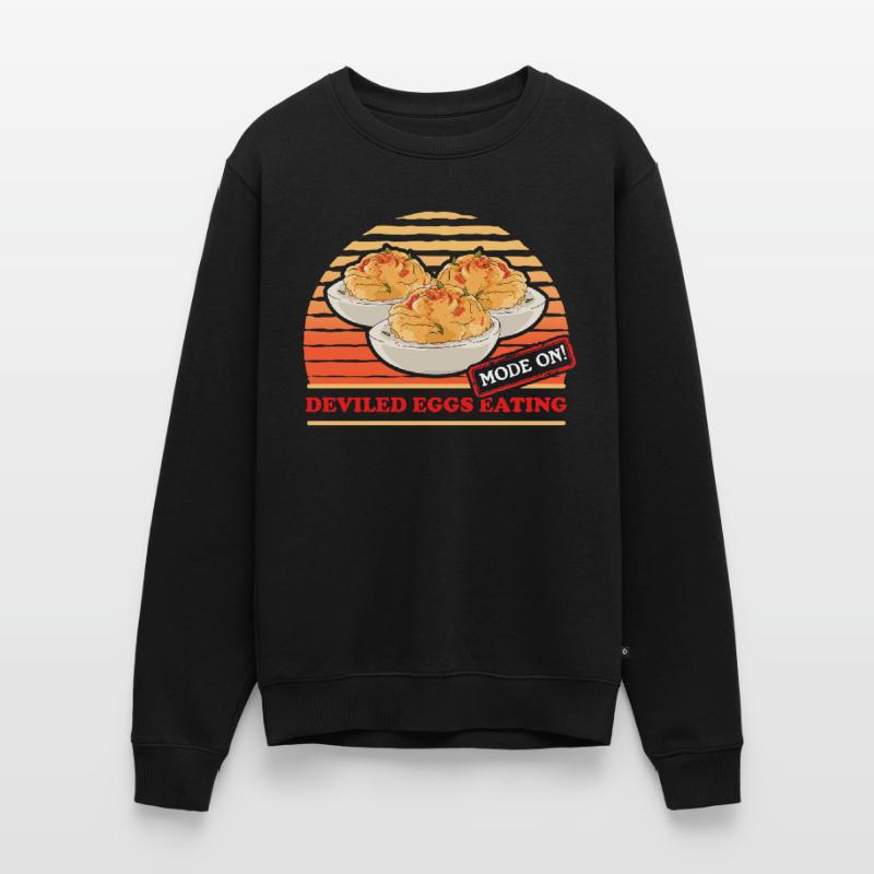 Deviled Eggs Gefüllte Eier Geschenk Männer Premium Bio Pullover