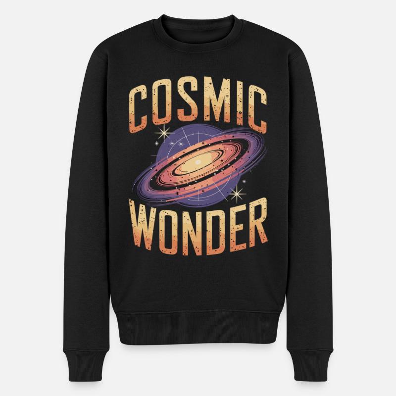Galaxie merveilleuse cosmique - Pull Premium bio Homme - noir