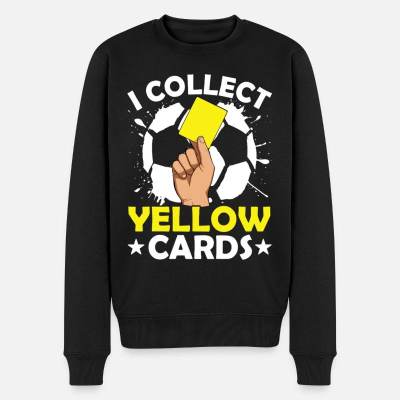 Fodbold - Økologisk premium-sweatshirt til mænd - sort