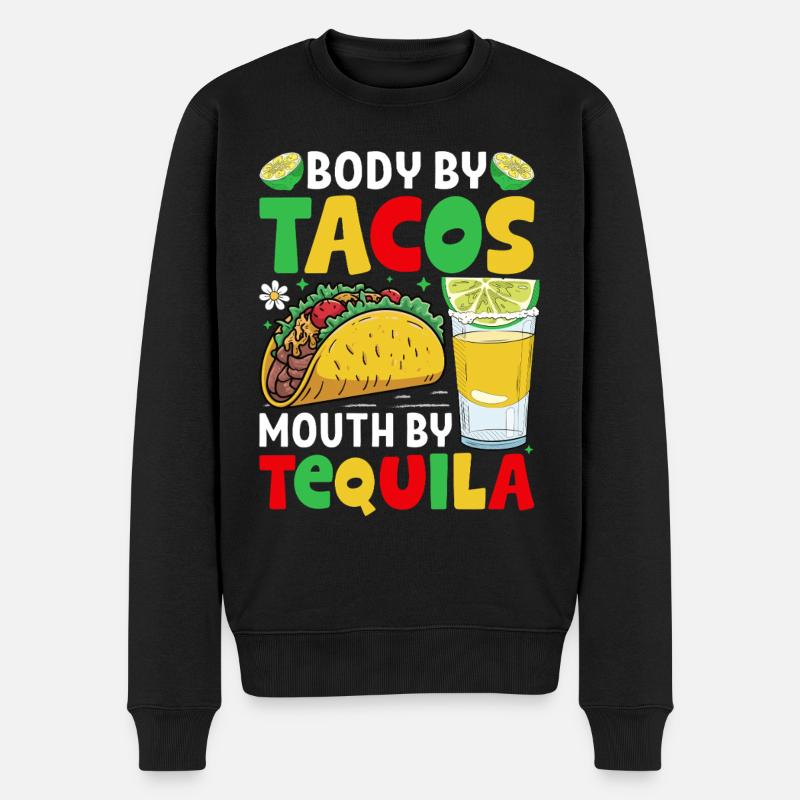 Tacos Tequila - Pull Premium bio Homme - noir