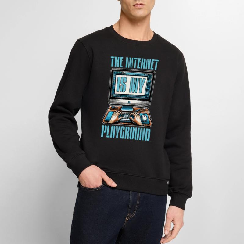 Coder The Internet Is My Playground Web Developer Männer Premium Bio Pullover