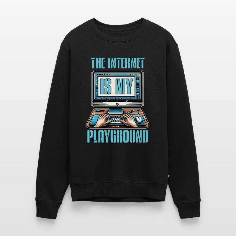 Coder The Internet Is My Playground Web Developer Männer Premium Bio Pullover