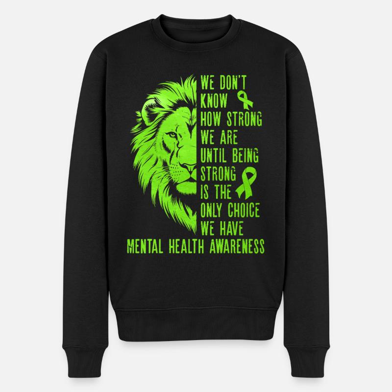 Santé mentale - Pull Premium bio Homme - noir