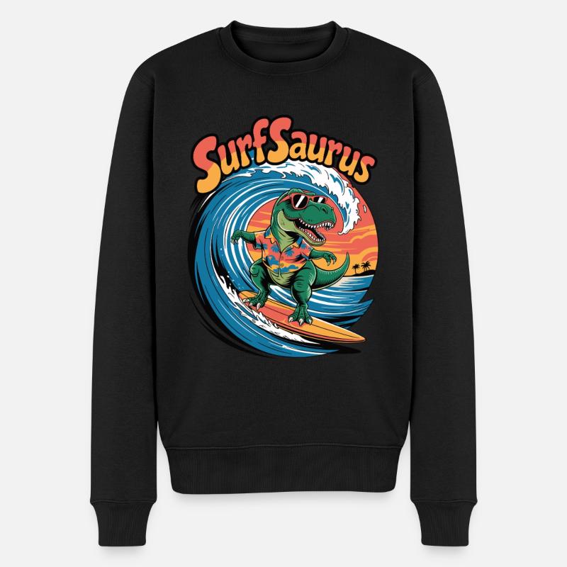 Surfsaure - Pull Premium bio Homme - noir