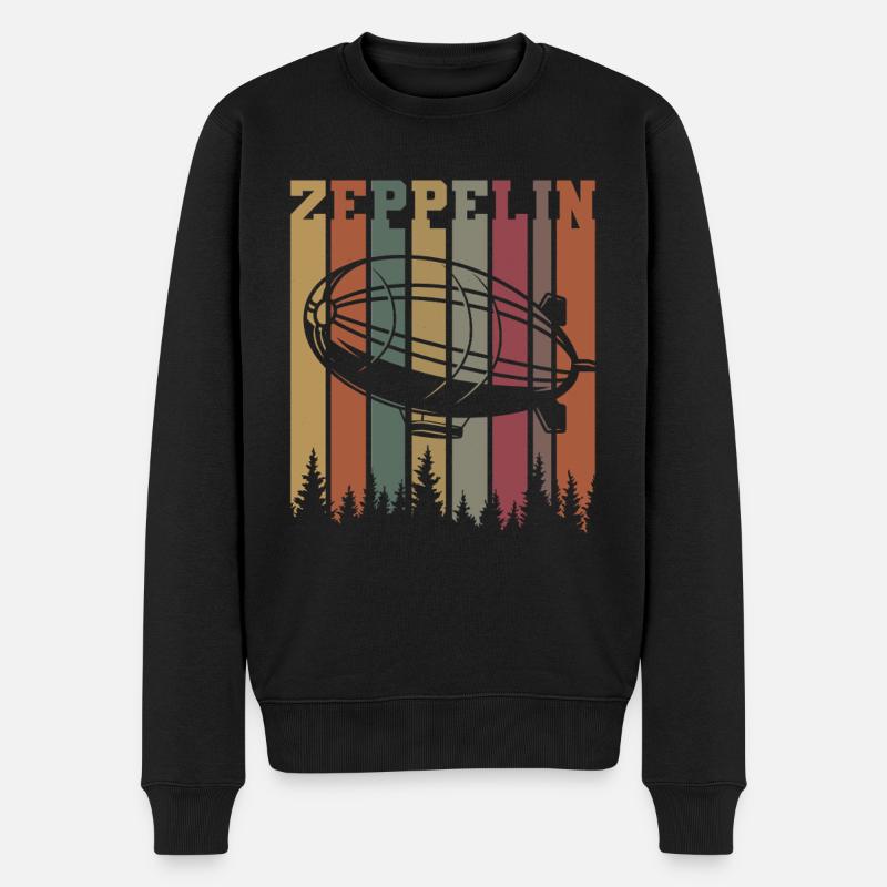 Zeppelin - Pull Premium bio Homme - noir