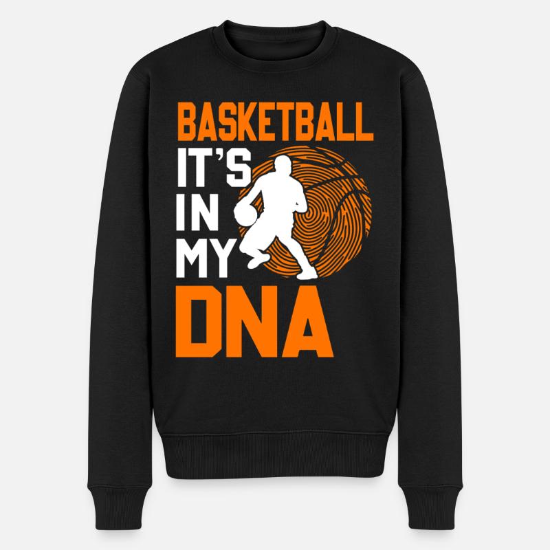 Basket-ball - Pull Premium bio Homme - noir