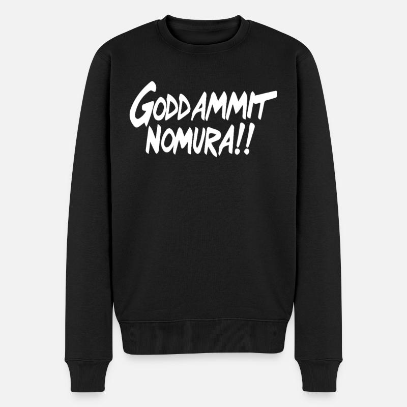 Goddammit Nomura – Conception simple - Pull Premium bio Homme - noir