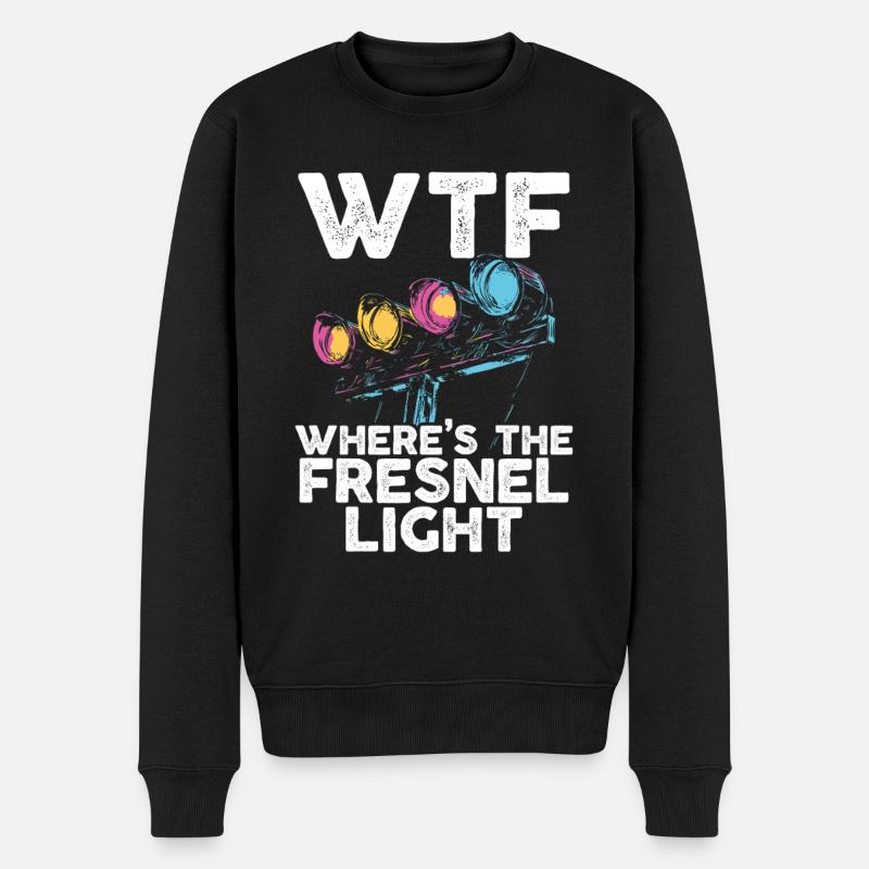 Lichttechniker Beleuchtungstechniker Lichttechnik - Männer Premium Bio Pullover - Schwarz