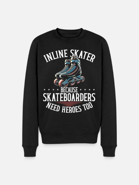 Inline Skating Rollerblading Inline Skates - Männer Premium Bio Pullover - Schwarz