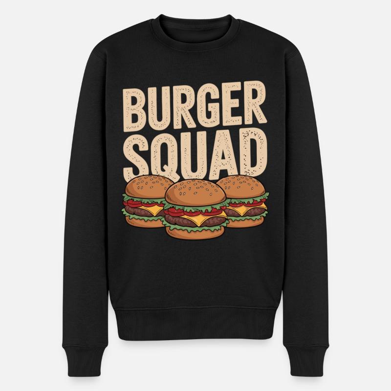 Chemise Team Cheeseburger - Pull Premium bio Homme - noir