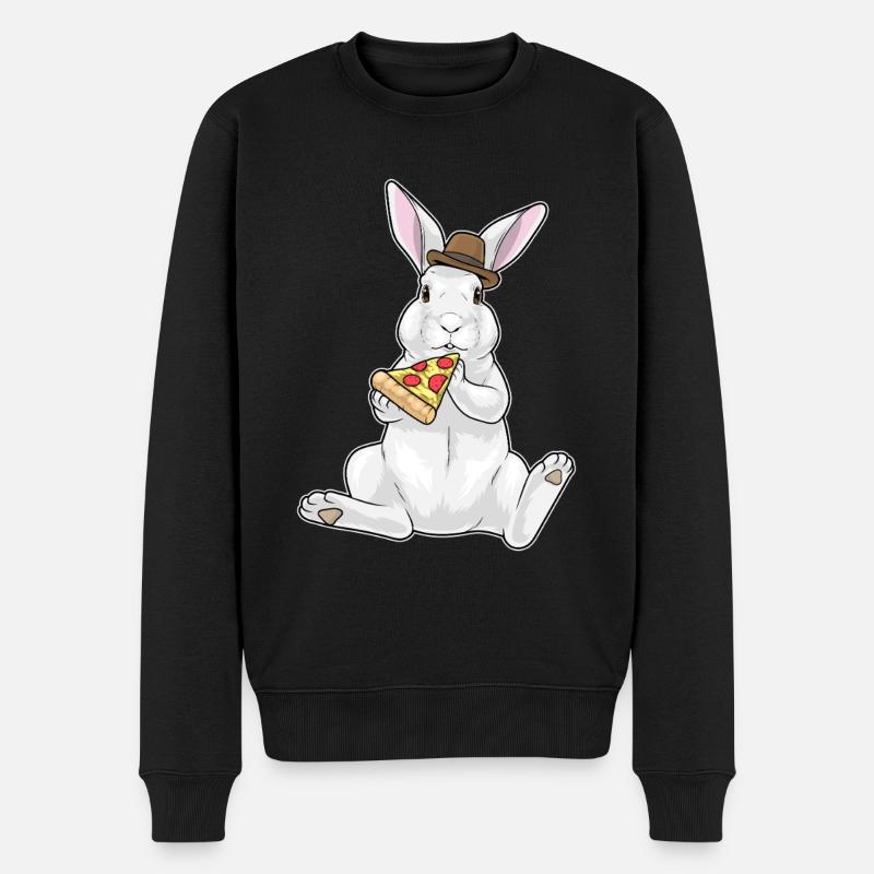 Pizza lapin - Pull Premium bio Homme - noir