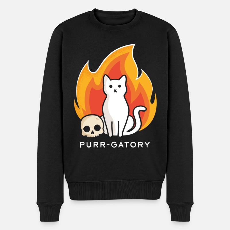 Schnurr-Gatory - Männer Premium Bio Pullover - Schwarz