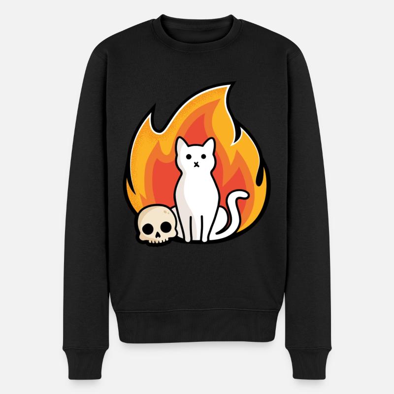 Schnurr-Gatory - Männer Premium Bio Pullover - Schwarz