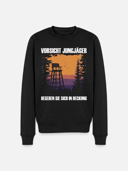 Beware of young hunters - Men's Premium Organic Jumper - black