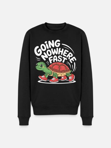 Turtle pace in style - Men's Premium Organic Jumper - black