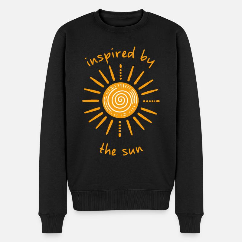 Inspiré par le soleil - Pull Premium bio Homme - noir