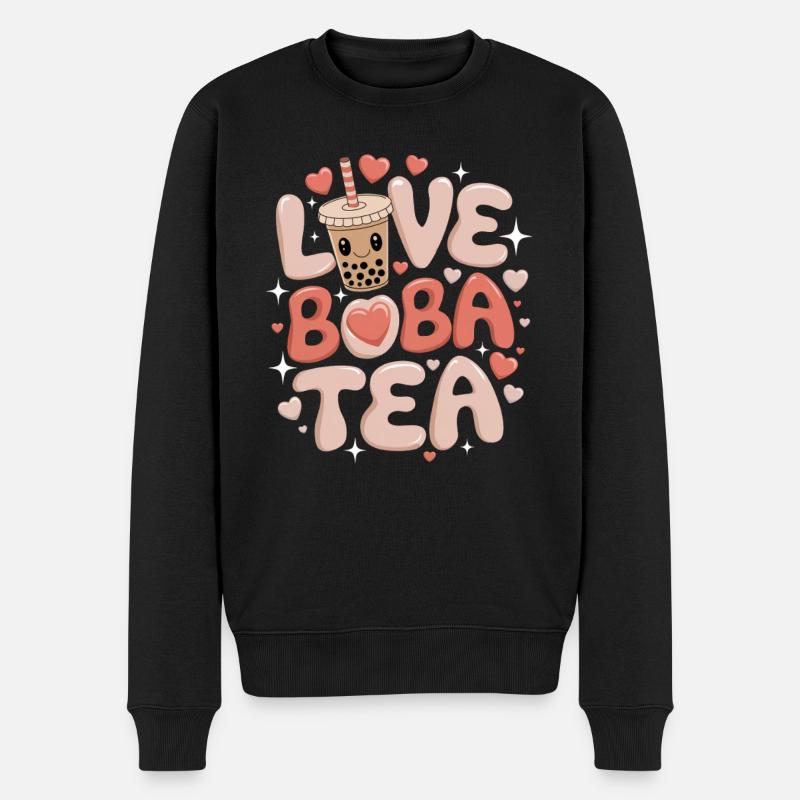 Love Boba Tea, Japonais - Pull Premium bio Homme - noir