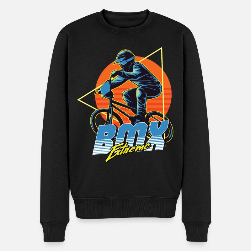 BMX Extreme Bike - Männer Premium Bio Pullover - Schwarz