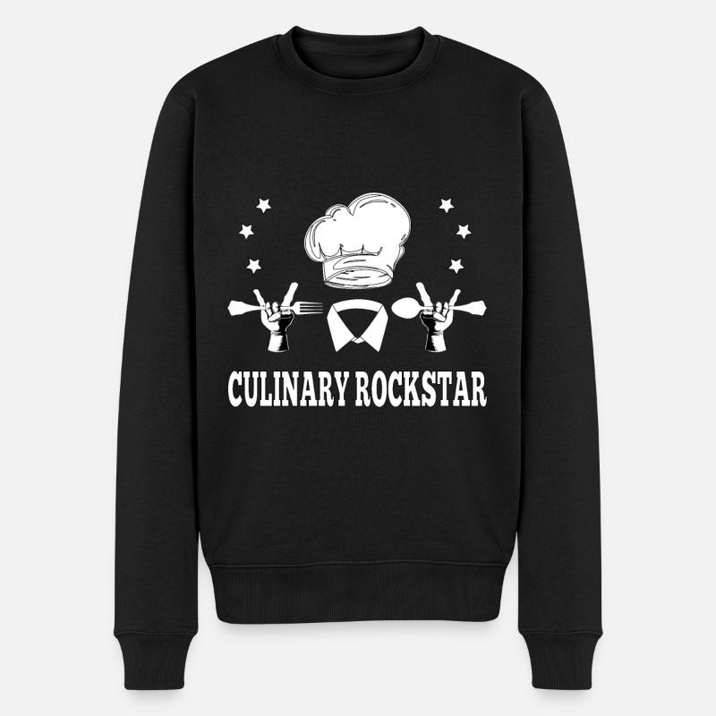 Cuisine Star - Chef Cadeau - Pull Premium bio Homme - noir