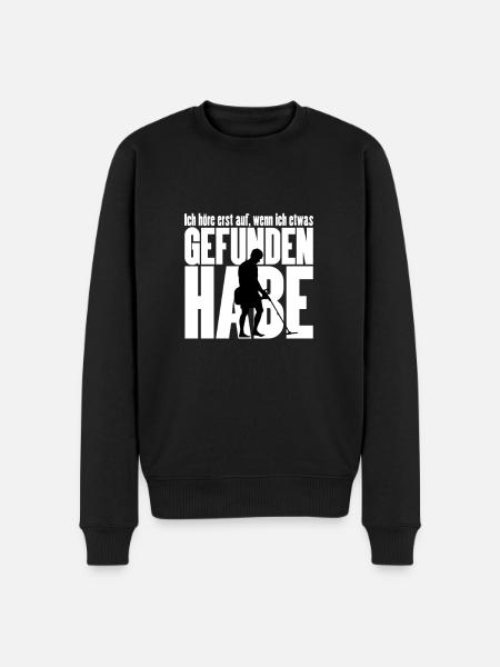 Metalldetktor Sondengänger Spruch - Männer Premium Bio Pullover - Schwarz