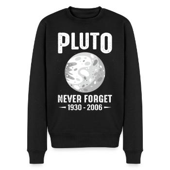 Pluto - Männer Premium Bio Pullover - Schwarz - Vorne - Nico (187cm)