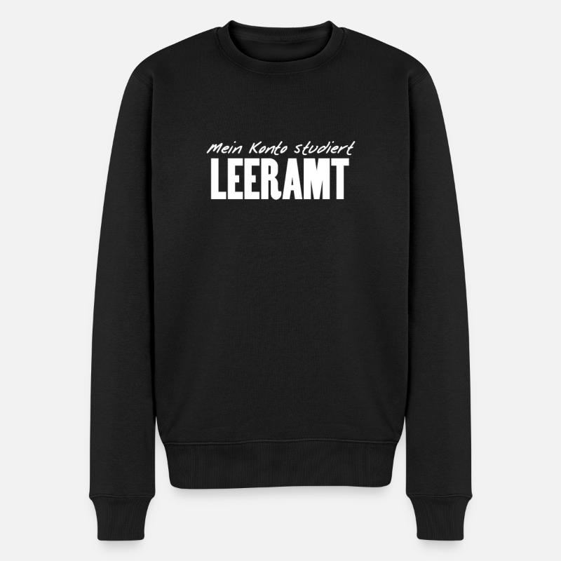Lehramt Studenten Spruch - Männer Premium Bio Pullover - Schwarz