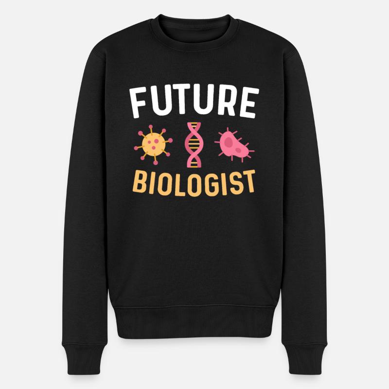 Biologe Biologie - Männer Premium Bio Pullover - Schwarz