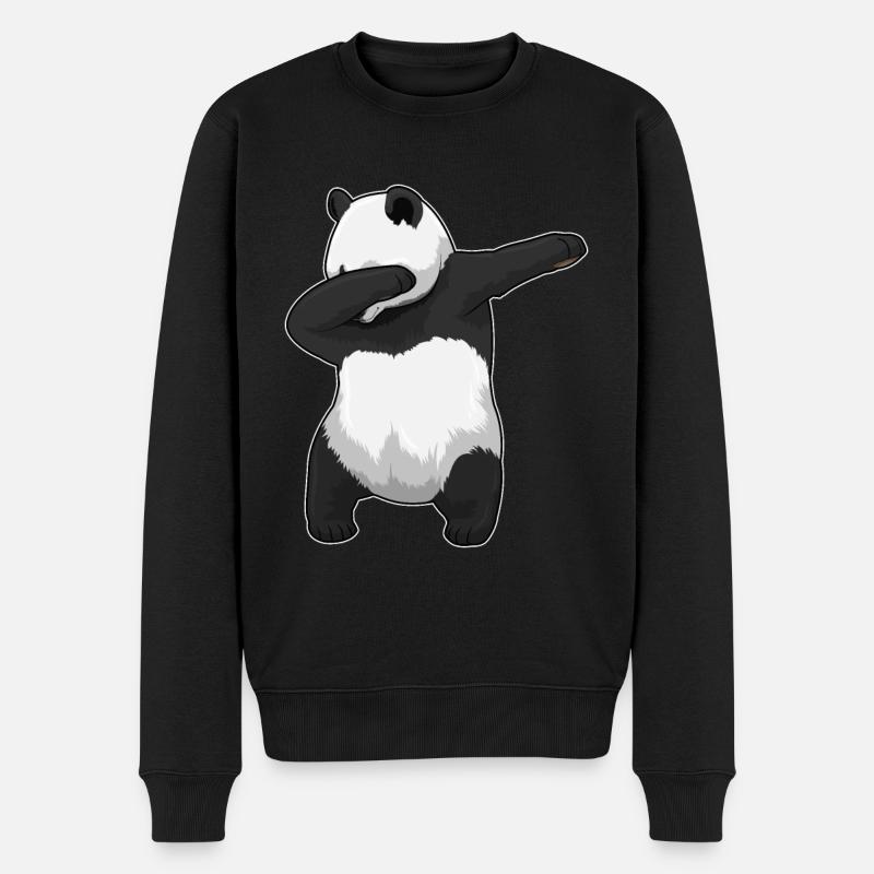 Panda au Hip Hop Dance Dab - Pull Premium bio Homme - noir