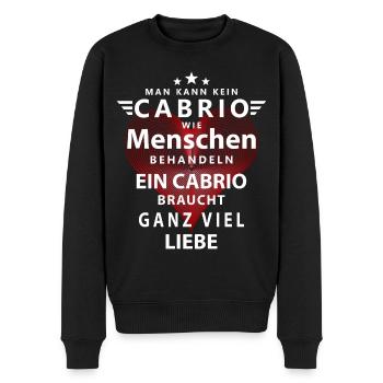 Ein Cabrio braucht ganz viel Liebe - Männer Premium Bio Pullover - Schwarz - Vorne - Nico (187cm)