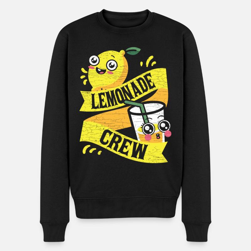 Limonadenstand Limonade - Männer Premium Bio Pullover - Schwarz