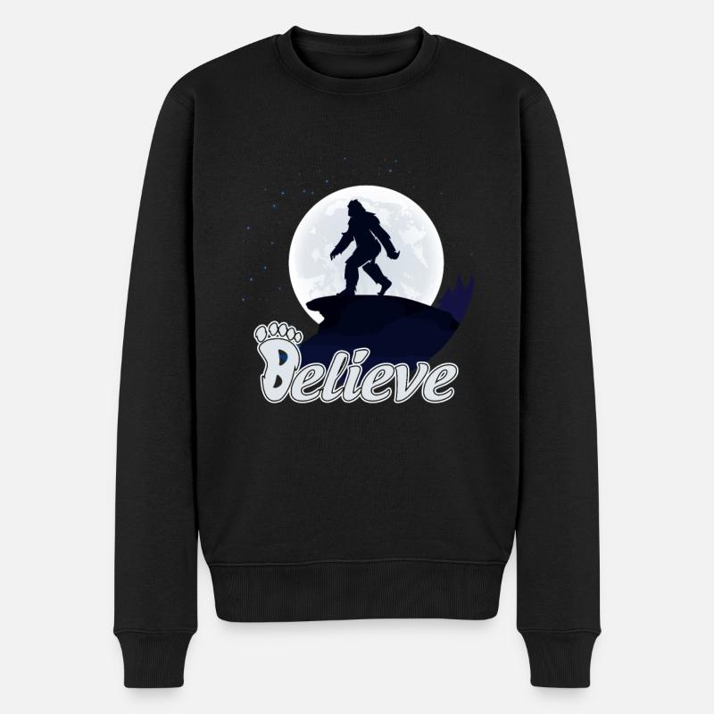 Big Foot Moon Believe - Pull Premium bio Homme - noir