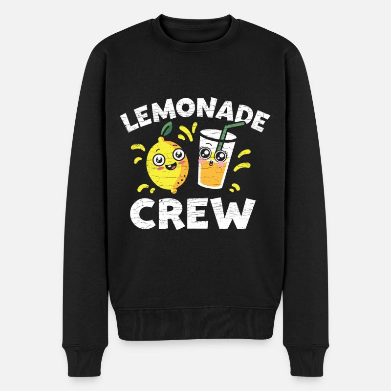 Limonade Limonadenstand - Männer Premium Bio Pullover - Schwarz