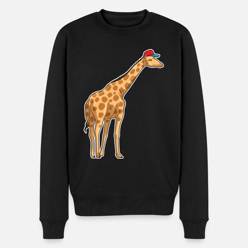 Casquette de girafe - Pull Premium bio Homme - noir