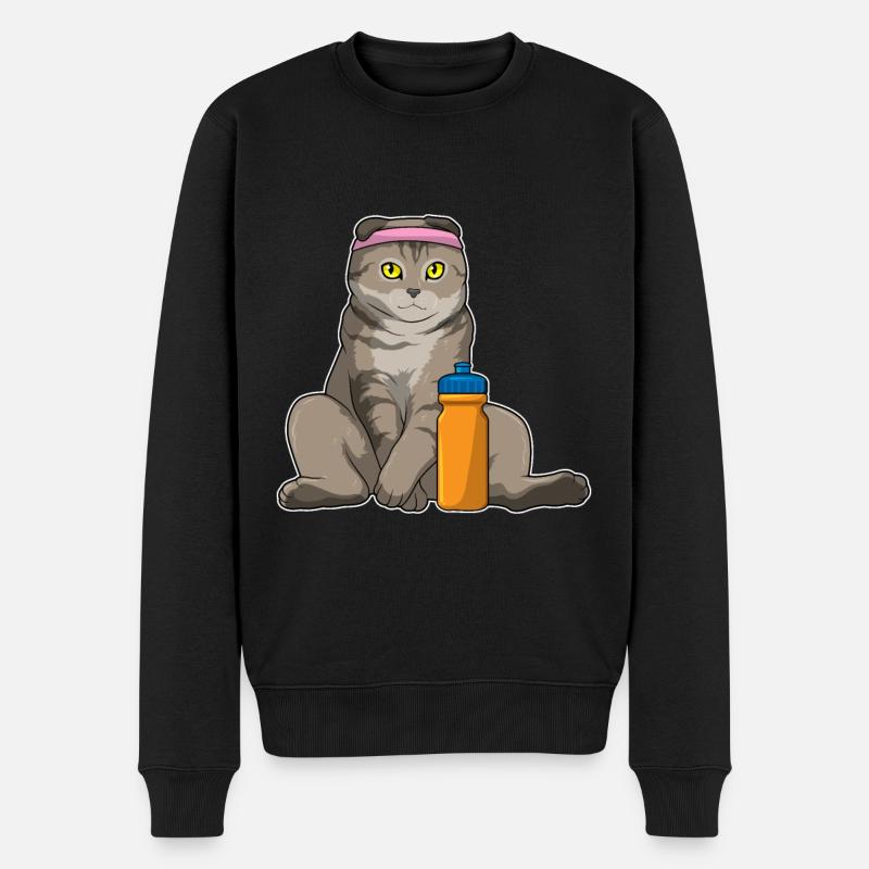 Bouteille d’eau Cat Fitness - Pull Premium bio Homme - noir
