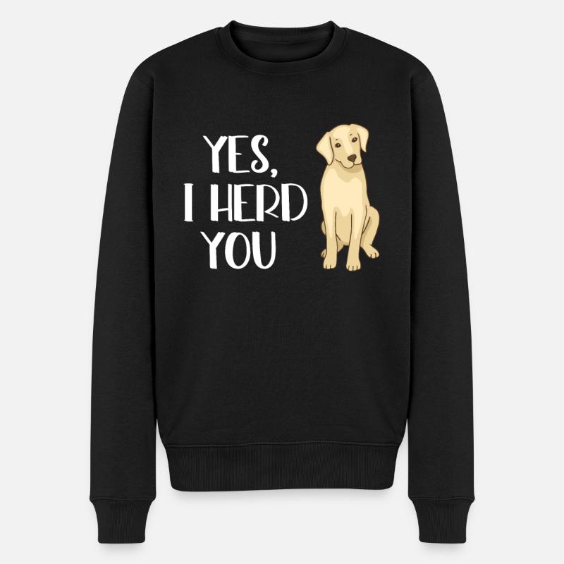 Chiens Labrador - Pull Premium bio Homme - noir