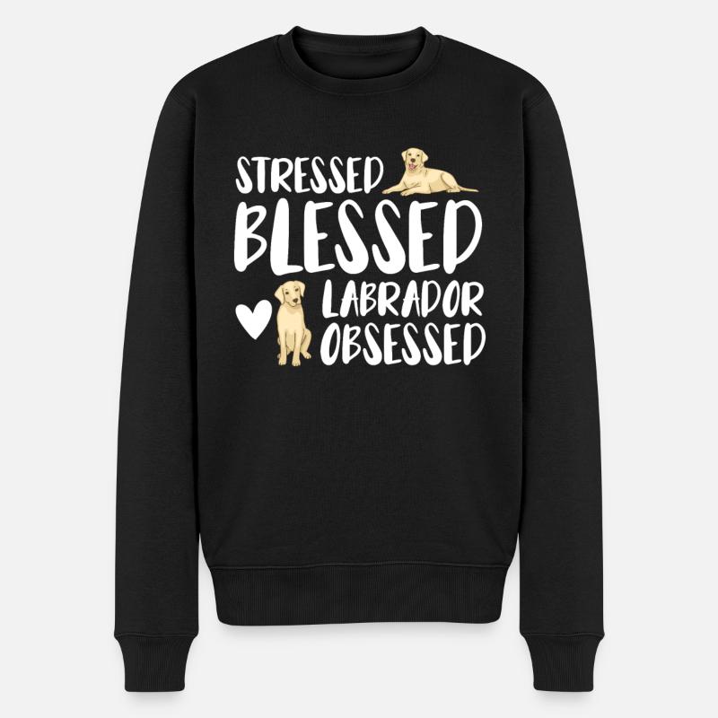 Chiens Labrador - Pull Premium bio Homme - noir