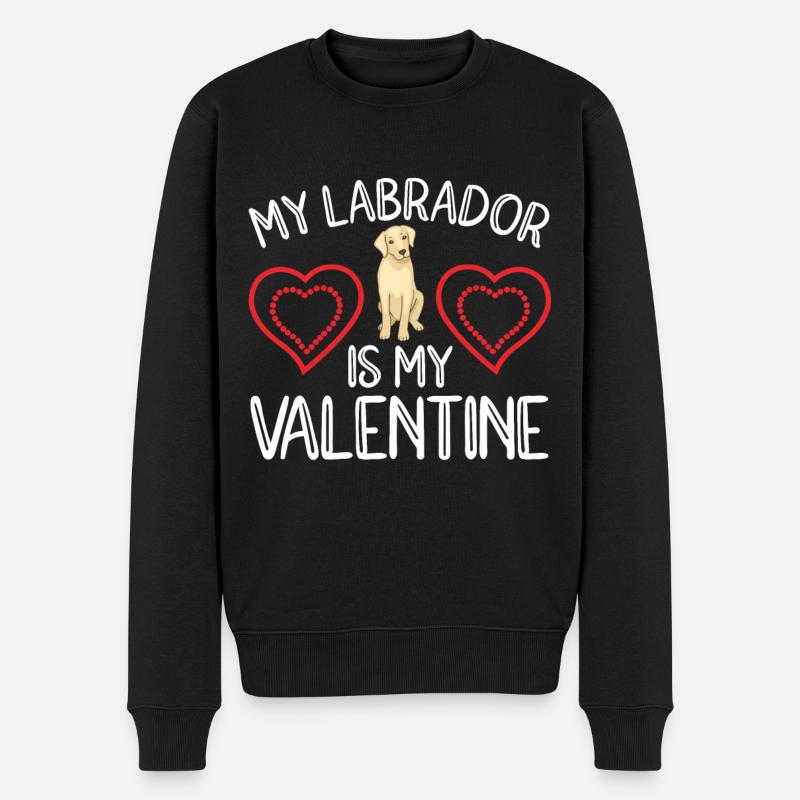 Chiens Labrador - Pull Premium bio Homme - noir