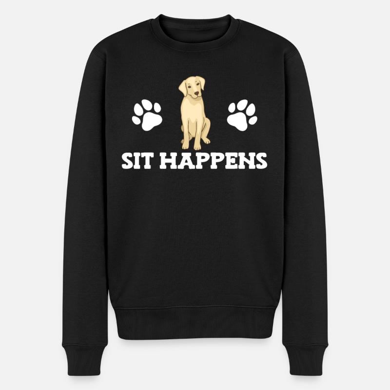 Chiens Labrador - Pull Premium bio Homme - noir