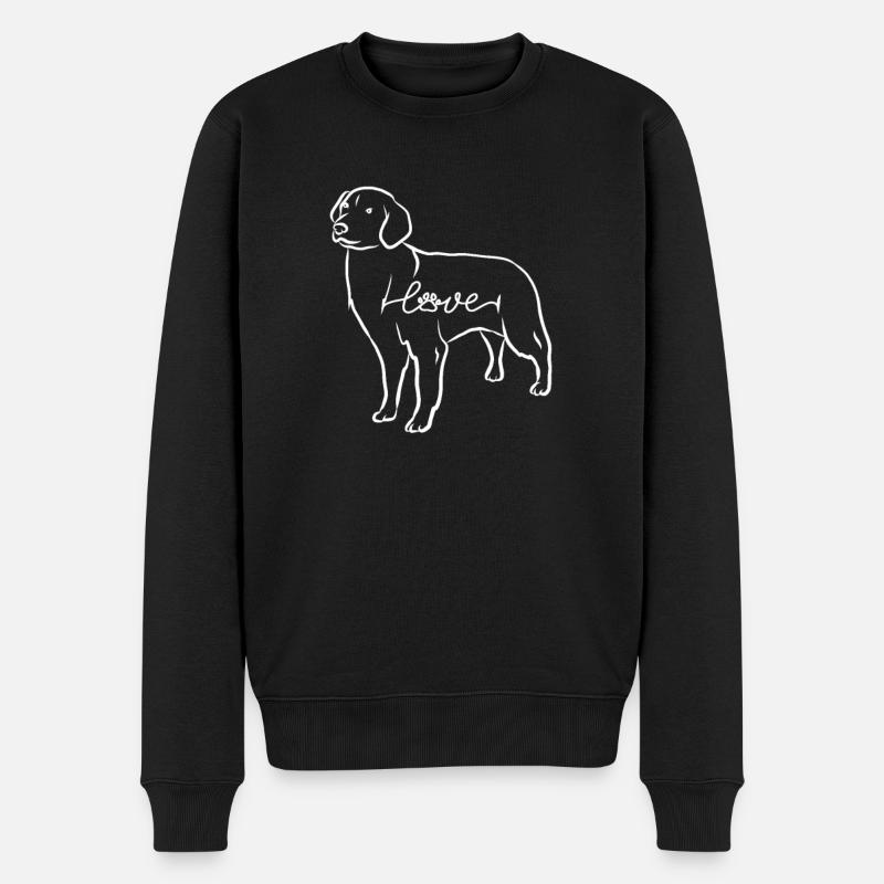 Labrador Hunde - Männer Premium Bio Pullover - Schwarz