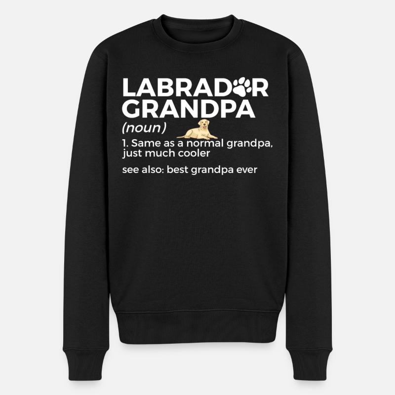 Chiens Labrador - Pull Premium bio Homme - noir