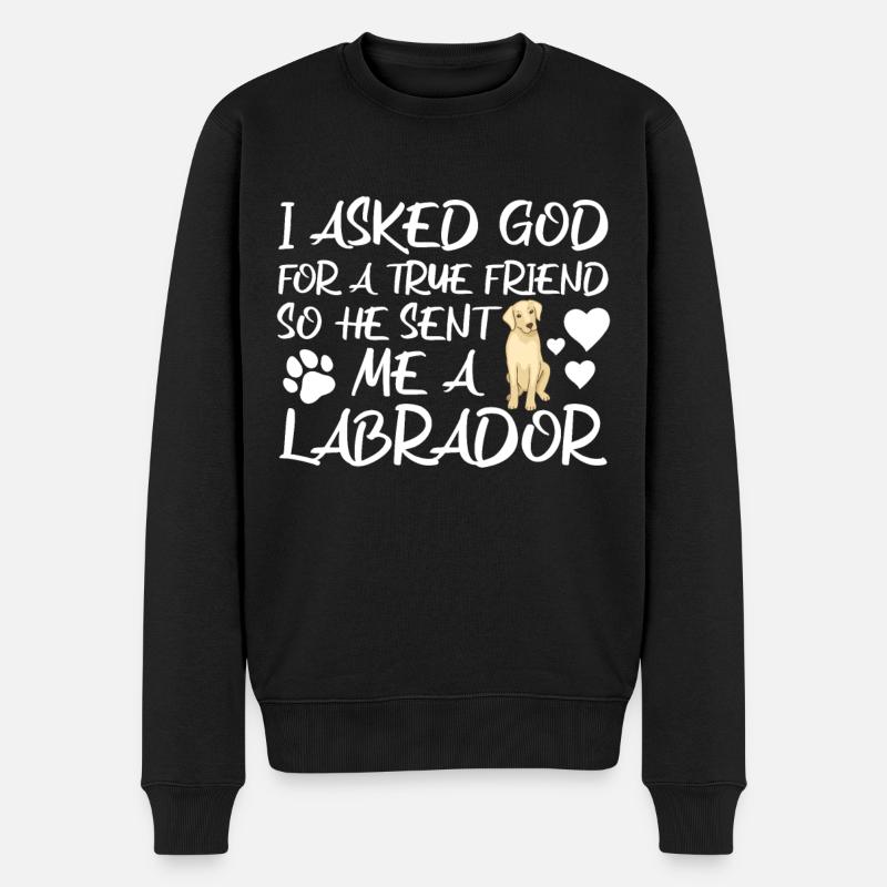 Chiens Labrador - Pull Premium bio Homme - noir
