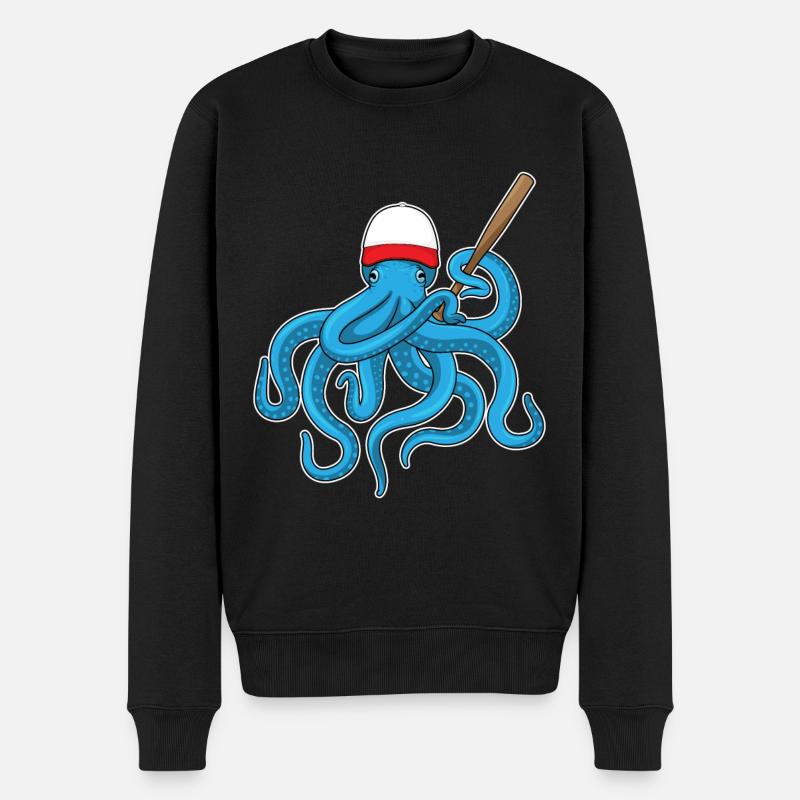Octopus Baseball Bat Baseball - Pull Premium bio Homme - noir