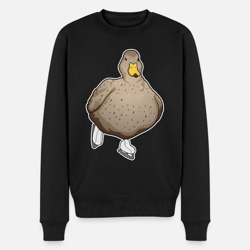 Patins à glace de canard - Pull Premium bio Homme - noir