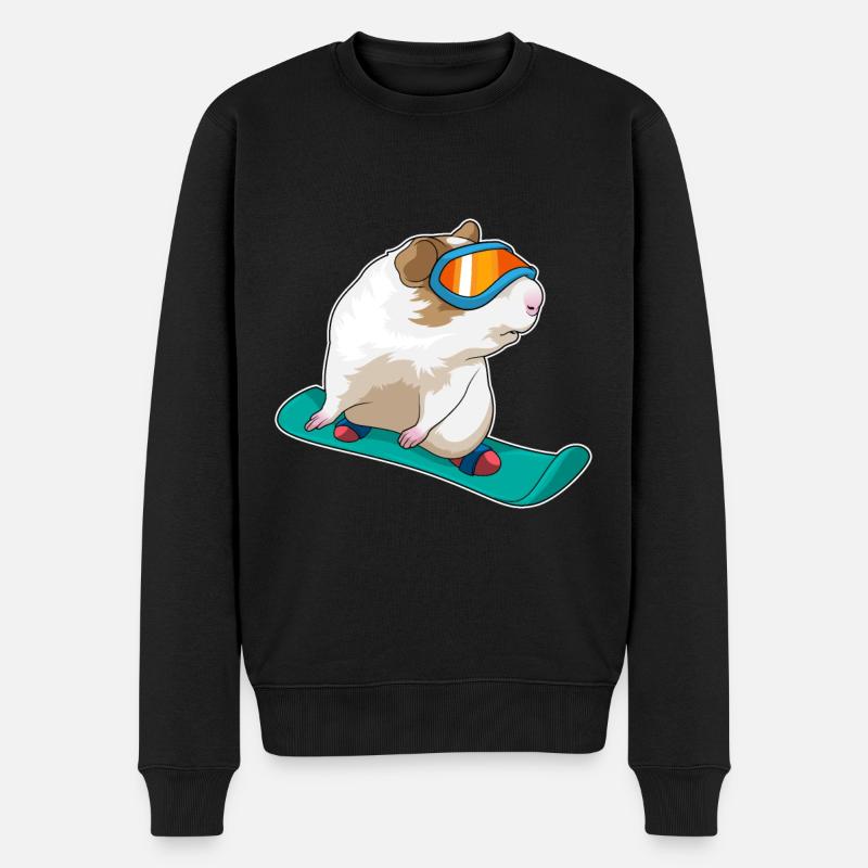 Guinea Pig Snowboarder Snowboard - Pull Premium bio Homme - noir