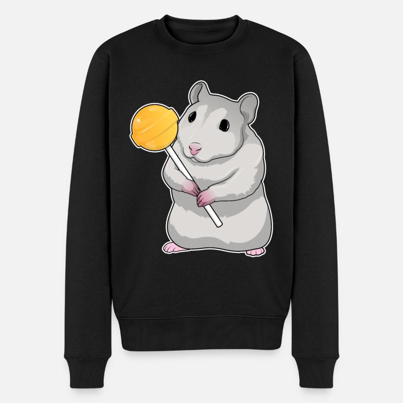 Sucettes de hamster - Pull Premium bio Homme - noir