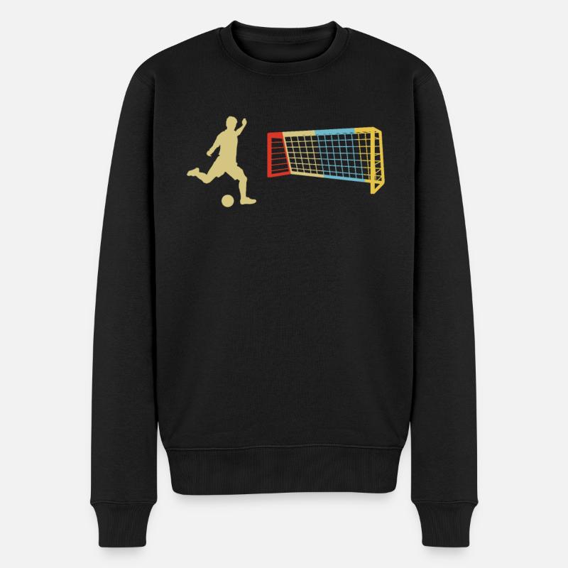 Fußball Spieler Geschenk - Männer Premium Bio Pullover - Schwarz