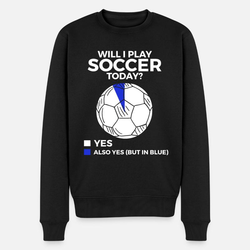 Fußball Spieler Geschenk - Männer Premium Bio Pullover - Schwarz